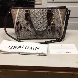 Brahmin Mini Asher-Stone Carlisle NWOT